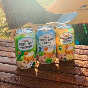 Jus de gingembre avec miel et menthe 330ML Canette Nawon 110% Ingrédients naturels Meilleures boissons saines du fabricant vietnamien - Product Image 5