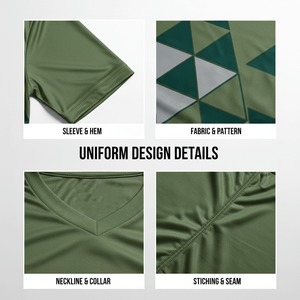 Maquette gratuite de maillot de foot imprimé par sublimation, logo personnalisé, respirant, anti-transpiration, ensemble uniforme de foot pour équipe universitaire - Product Image 6