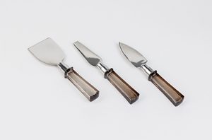 Ensemble de 4 couverts en métal avec manches en résine, écologiques, artisanaux, pour la maison et les restaurants - Product Image 6