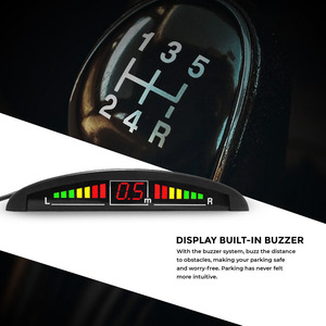 เซ็นเซอร์จอดรถโรดพาวเวอร์ ไดมอนด์ 4 ชิ้น พร้อมจอแสดงผล LED ระยะ 0.3–1.5 ม., DC 10–14.7V และระบบแจ้งเตือนด้วยเสียงเพื่อความปลอดภัย - Product Image 3