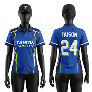 Premium <b>Dart</b> Jersey Polyester Interlock 200 GSM Moisture Wicking Blue Black Neon Green Sublimation Logo - Product Image 1