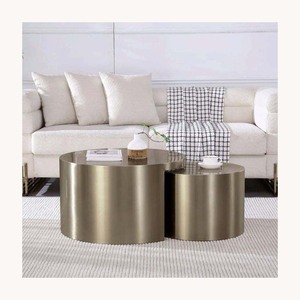 Modern Luxury Metal Coffee <b>Table</b> Set Stylish New Design Customized High <b>End</b> Living Room Center <b>Table</b> Set Collection - Product Image 1