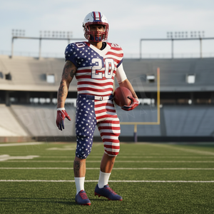 Adult Youth Player Custom Printed American Football Uniform <b>Set</b> Men's Compression Jersey Pants Team Training Sportswear Kits - Product Image 3