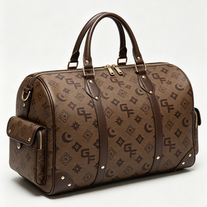 Bolsa de Viaje de Diseño Personalizada de Alta Calidad y Gran Capacidad, Material de Cuero PU, para Gimnasio y Viajes de Fin de Semana, Bolsa de Viaje Unisex - Product Image 5