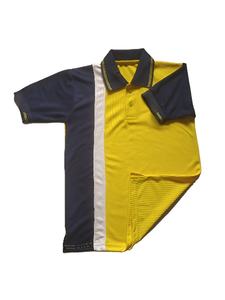 Camiseta deportiva personalizable de la mejor calidad para niños, venta al por mayor, mangas acanaladas con patrón de tira de Color de contraste - Product Image 6