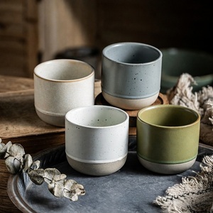 Taza de Café/Té de Cerámica Estilo Japonés Wabi-Sabi, Glaseado Vintage Transformado en Horno, Artesanal, Apta para Lavavajillas y Resistente al Calor - Product Image 4