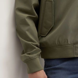 Chaqueta Bomber de Invierno para Hombre, con Cuello Alto y Logotipo Personalizado de Alta Calidad, Opción de Logotipo Frontal, Servicio OEM - Product Image 4