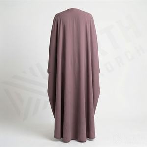 Abaya de style classique pour femmes musulmanes, tenue de fête islamique modeste, couture de qualité supérieure, polyester respirant, vente directe d'usine - Product Image 2