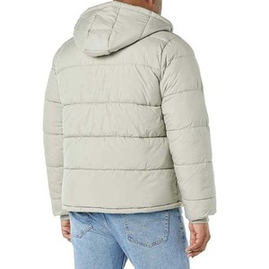 Chaquetas Acolchadas Ligeras de Invierno para Hombre, con Capucha de Lona y Bolsillos, Chaquetas de Burbuja de Alta Calidad con Logotipo Personalizado, Servicio OEM de Alta Gama - Product Image 2