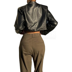 <b>Women</b> Crop Top Leather <b>Jackets</b> <b>Lightweight</b> Fashion <b>Jacket</b> Trendy <b>Women</b> Crop Top Leather <b>Jackets</b> - Product Image 5