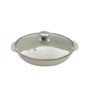 Casserole en alliage d'aluminium, compatible avec tous les types de cuisinières, revêtement antiadhésif en céramique, couvercle en verre, OEM Vietnam - Product Image 6