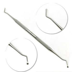 Excavateur dentaire manuel en acier inoxydable à double extrémité, certifié CE, autoclavable, avec poignée ergonomique, instrument pour l'élimination des caries - Product Image 4