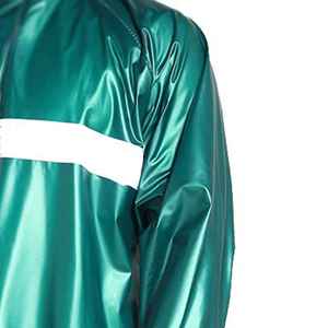 Chaqueta y pantalones impermeables universales para adultos, color verde, para senderismo, camping y uso casual al aire libre. - Product Image 3