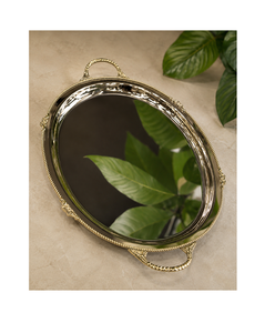 Bandeja de Servir de Acero Inoxidable en Color Plateado, Vajilla de Calidad Deluxe, Bandeja para Comida de Forma Cuadrada, Vajilla Decorativa - Product Image 2