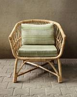 Chaises de jardin en rotin naturel, meubles luxueux pour les maisons et les hôtels. Taille et couleur personnalisables.