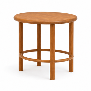 <b>Solid</b> Teak <b>Wood</b> <b>Round</b> <b>Dining</b> <b>Table</b> Scandinavian Minimalist Eco-Friendly Waterproof <b>Dining</b> Room Furniture for Apartment - Product Image 3
