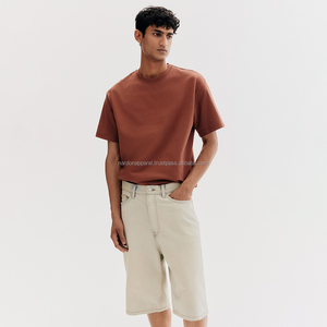 Nardon Trang Phục 100% Cotton Chất Lượng Cao Thời Trang Phố Tùy Chỉnh T Áo Sơ Mi Với Thêu Logo Đồ Họa Boxy Quá Khổ Của Nam Giới T-Shirts - Product Image 2