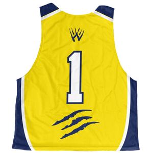 Service OEM pour les pinnies de crosse sublimés imprimés réversibles de taille plus avec numéro de nom de logo personnalisé 100% Polyester - Product Image 2