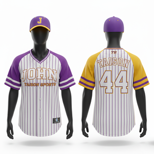 Maillot de baseball pour femme 160 GSM en maille polyester respirante de qualité supérieure, bleu roi, avec empiècement manches couleur crème et logo personnalisé en twill. - Product Image 5