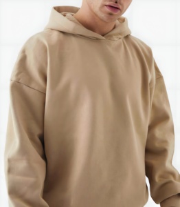 Oversized <b>Neutral</b> Tone Hoodie Minimal Design Premium Fabric Soft Touch Contemporary Fashion Streetwear Everyday Comfort Piece - Product Image 6