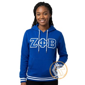 เสื้อฮู้ดผ้าฝ้ายปักลาย Zeta Phi Beta แบบกำหนดเองสำหรับฤดูหนาว คุณภาพสูงสำหรับสตรี  ชุดนักเรียนหญิงชาวกรีก - Product Image 1