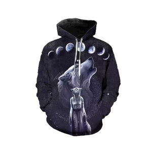 Sudadera con Capucha de Invierno Unisex, de Manga Larga, 100% Poliéster, con Estampado, Tejida, con Bolsillo, Ecológica, Transpirable, Estilo Urbano, Precio Económico - Product Image 3