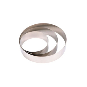 แหวนมูสสแตนเลสเกรดอาหาร ขนาดสูง 6 ซม. ขนาด 12-24 ซม. สามารถสั่งทำได้ แม่พิมพ์อบขนมสำหรับแป้งและเค้ก ใช้กับเครื่องล้างจานและเตาอบได้ - Product Image 3