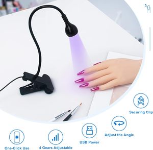 Mini USB LED <b>Nail</b> Lamp Flashlight UV Gel Polish Curing Light for Flexible <b>Nail</b> Tips <b>Extension</b> - Product Image 4