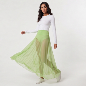 Women's Sheer Mesh <b>Long</b> <b>Skirt</b> See Through High Waist Maxi <b>Long</b> <b>Skirts</b> High Quality Beach Wear <b>Summer</b> See Through <b>Skirts</b> Womens - Product Image 3