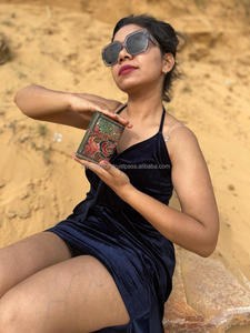 Nuevo Real hecho a mano colorido Sari Trim bordado seguro hilo cierre diario Vintage vibrante cubierta sin forro hoja reciclada - Product Image 4