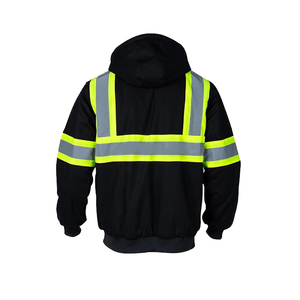 Sudaderas de Alta Visibilidad con Cinta Reflectante, Cierre Frontal con Cremallera, ANSI Clase 2, Ecológicas, Nuevo Diseño, para Almacenes, Trabajos en Carretera, Seguridad, Logotipo Personalizable - Product Image 3