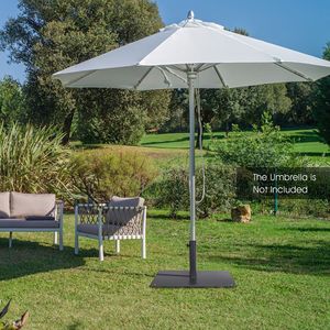 Base per Ombrellone da Giardino da 20 Pollici con 4 Piedini Regolabili per il Tuo Spazio Esterno - Product Image 1