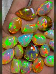 Ópalo Etíope Natural Cabujón de Formas Mixtas, Gema Suelta con Juego de Color Opalescente para Joyería - Product Image 3
