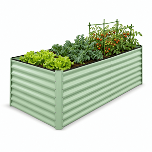 Custom Corrugated Steel Raised Garden Bed Outdoor Modular Steel Garden Bed for Vegetables Planting Box Backyard GB003 - Product Image 1