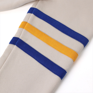 SGRho Neutral Varsity Fleece <b>Pocket</b> <b>Cardigan</b> Beige Classic Collegiate Casual Winter Front Knitwear - Product Image 4
