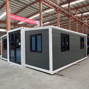 Maison conteneur modulaire de luxe en panneaux sandwich 40 pieds, extensible, préfabriquée, pour restaurant/bar/<span class=keywords><strong>bureau</strong></span>/maison de vacances, installation facile - Product Image 1