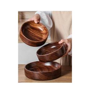 Tazón de Madera Personalizado para Ensaladas, Utensilio de Cocina, Tazón de Madera para Mezclar y Servir Verduras, Frutas y Fideos - Product Image 1