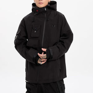 Men's Techwear Tactical <b>Jacket</b> Waterproof Multi-Pocket Streetwear Windbreaker Cyberpunk Functional Hooded Utility Darkwear Coat - Product Image 2