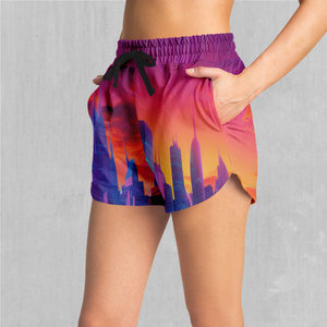 Shorts de Baño para Mujer con Diseño Sublimado Directo de Fábrica, Personalizables, con Patrón Sólido, para Uso Diario en la Playa - Product Image 1
