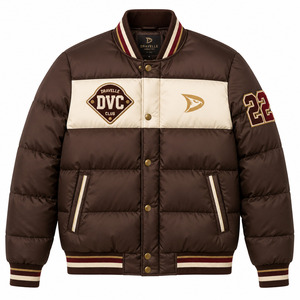 Custom Logo Glossy Shiny Nylon Private Label Low MOQ Streetwear Cropped <b>Men</b> Puffer <b>Jacket</b> Bulk - Product Image 1