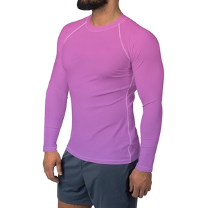 Manches longues anti-UV de qualité supérieure pour hommes – Fournisseur fabricant – Vente en gros de rash guards personnalisés haute performance pour hommes - Product Image 1