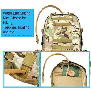 Sac à dos tactique camouflage en nylon avec cadre interne, système MOLLE, sangles réglables, 36-56L, pour trekking, unisexe - Product Image 3