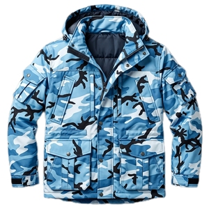 HYPEN SPORTS Hot Sale <b>Men's</b> Winter Outdoor Printed Breathable <b>Soft</b> <b>Shell</b> Waterproof Windbreaker Hunting Hiking <b>Jacket</b> - Product Image 3