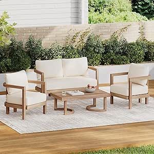 Teak <b>Garden</b> <b>Sofa</b> Set Outdoor Furniture - Product Image 4