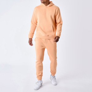Conjunto Deportivo Masculino de Invierno en Color Sólido, Cómodo, con Logotipo Personalizado, Ligero y con Capucha - Product Image 1