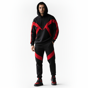 Nouvel Ensemble de Survêtement Sportif Homme 2026 en Polaire Technique Respirante Deux Pièces 100% Coton pour l'Hiver - Product Image 1