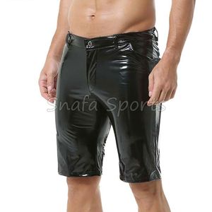 Pantalones Cortos de Cuero para Hombre, 100% Cuero, para Verano y Gimnasio, con Múltiples Bolsillos, en Oferta a Bajo Precio - Product Image 3