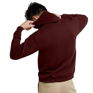 Heavyweight Oversized Men's Printed Hoodie with Web Pattern Custom Embroidered Pullover Sweatshirt for Streetwear Daily Use - Product Image 3
