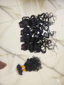 Extensiones de Cabello Indio Virgen de Templo de Donante Único de 28 Pulgadas, Saludables y sin Enredos, con Ondas Profundas, Longitud Estirada de 10-36 Pulgadas - Product Image 6