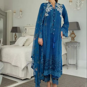 Salwar Kameez para Eid, Bodas y Ocasiones de Playa - La Prenda Femenina Más Hermosa, Material Viscosa, Absorbe la Humedad, Secado Rápido - Product Image 1